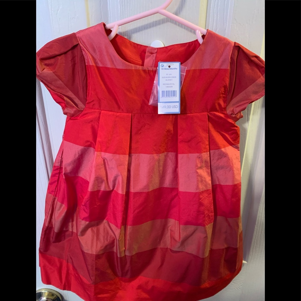 Jacadi, new with tags toddler red plaid dress.
